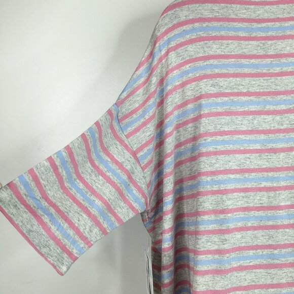 LuLaRoe Irma Striped Short Sleeve Top - Picture 6 of 6